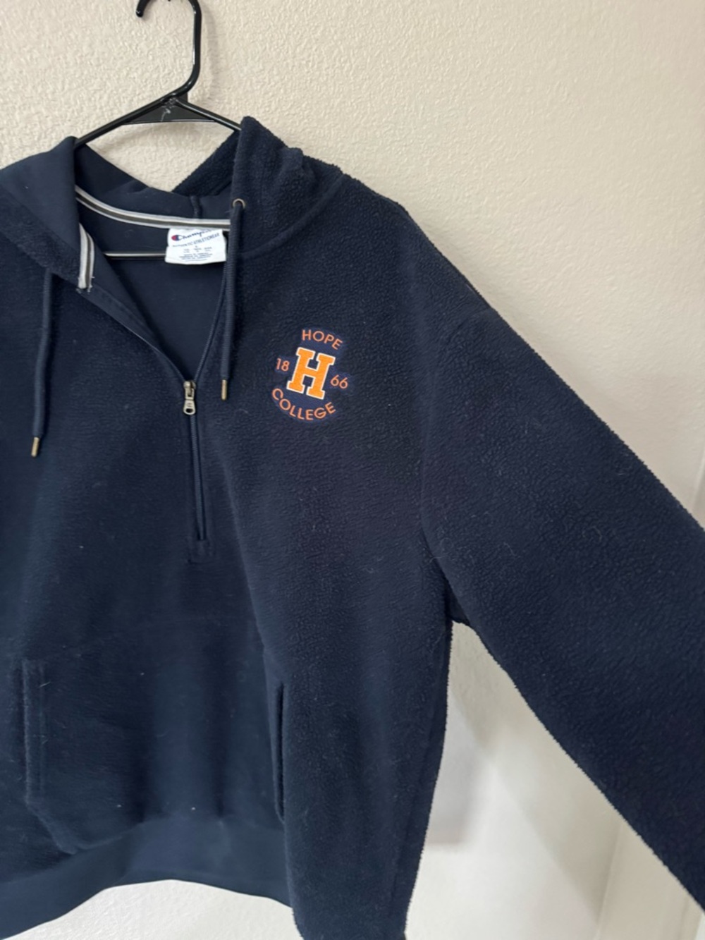 Hope College Women’s Fleece Hoodie Size Large Champion - Picture 3 of 5